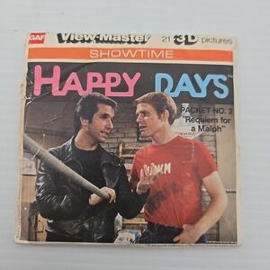GAF View-Master Reel Packet 1978 Happy Days Requiem For A Malph J13 Complete Set
